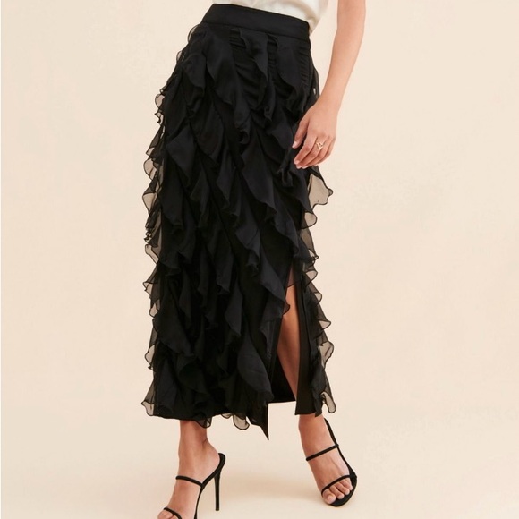 ANTHROPOLOGIE➕Sasha Ruffled Skirt - Picture 1 of 8